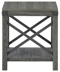 Freedan - Grayish Brown - Square End Table